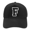 Unisex Boys Girls Baseball Cap Black Hat Kids Cap Alphabet