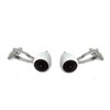 Cufflinks Aeroplane Turbines White Silver with Silver Box – Men's