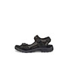 ECCO Men's Yucatan Sport Sandal, Black/Mole/Black Oil Nubuck, 10-10.5