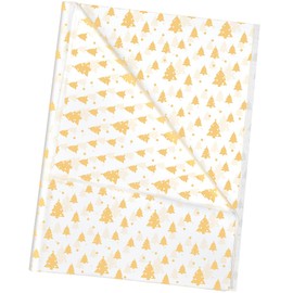 50pcs 50×35cm Gold Pine Tree Star Tissue Paper,Metallic Polka Dots Wrapping Paper Bulk for Christmas Wedding Birthday DIY Gift Decorations