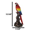 Ebros Gift Beautiful Tropical Rainforest Paradise Bird Red Scarlet Macaw