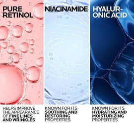 La Roche-Posay Suero Facial de Retinol Puro con Vitamina B3, Suero Facial Antienvejecimiento para Líneas, Arrugas y Daño Solar Prematuro para Resurtir e Hidratar, Adecuado para Piel Sensible, 1.0 Fl