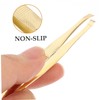 TOVINANNA 2pcs Durable Eyebrow Clip Ergonomic Tweezers Kit for Precision