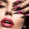 120 Pieces Artificial Nail Tips, 12 Sizes Fake Nail Tips