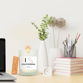 California State Candle | Luxury Candle Soy Wax Vanilla Blend | California Gift | Gift for Mom, Gift for GF, Gift for Wife, Candle Gift