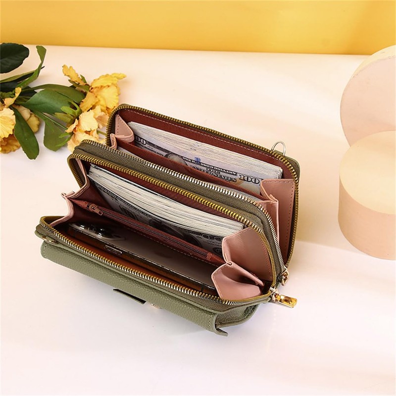 [ZHENGTU] ウォレット 財布 レディース ウォレットポーチ ショルダーバッグ 斜めがけ 紙幣入れ 小銭入れ スマホポーチ
