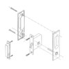 CCJH Sliding Barn Door Locks Invisible Door Handle Locks with