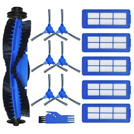 Spare Accessories Compatible for eufy 11S Max, 30C Max, 15C Max, Robotic Vacuum Replacements: 1 Roller Brush 6 Side Brushes 5 Unibody Filter 𝙉𝙊𝙏 𝙛𝙤𝙧 𝟏𝟏𝐒 or 𝗚𝟯𝟬