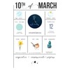 Birthdate Journal, March 10 - Pisces Zodiac Birthday Gift Notebook