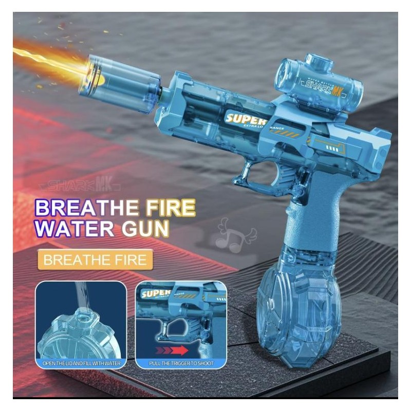 Ultimate Battle Blaster Electric Water Guns with Realistic Muzzle Flame,