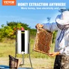 VEVOR 3 Frame Honey Extractor, Stainless Steel Manual Beekeeping Extraction,
