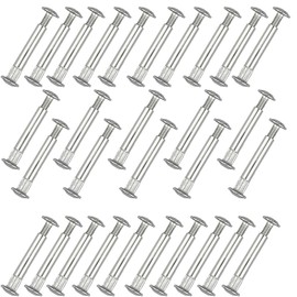 RHQFDM 30 Pieces Furniture connectors Furniture screws Cabinet connectors Connecting screws Sleeve screws Threaded sleeve for connecting furniture Panels