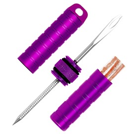 BWSHLF Tubeless Bike Tire Repair Kit for Mountain Bikes & Road Bicycles, Tubeless Tire Plug Kit with Storage Canister, Reamer, Insertion Fork, 10 Bacon Strips, Fix a Puncture or Flat, No Glue Needed