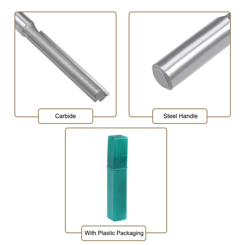 sourcing map Router Bit 1/2 Shank 1/2 inch Cutting Dia.