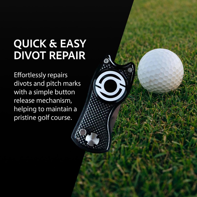 Kaizen Golf Divot Repair Tool with Magnetic Ball Marker -