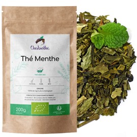 Organic Green Mint Tea 200 g with Peppermint - Chabiothé - Aromatic Green Tea