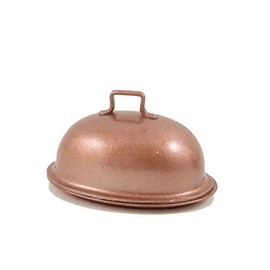 Plat de Service & Couvercle Maison Poupées Miniature Cuisine Accessoire En Cu...