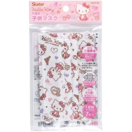 スケーター (skater) 不織布 マスク 子供用 7枚 三層構造 ハローキティ サンリオ MSKP3N-A