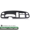 GRAND ORANGE Dash Board Bezel Cover Dashboard, Compatible with Dodge
