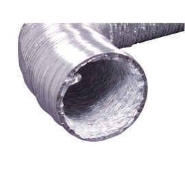 DEFLECTO F0405B/4 Deflect-0 F0405B Supurr-Flex UL Listed Clothes Dryer Transition Duct-4" x 5', Silver