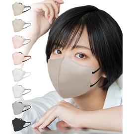 [TJ TRAD JAPAN] Easy to Breath Mask, Made in Japan, 3D Breathable Mask, Non-woven Fabric 3D Mask (High Breathability, Regular 30 Pieces, Old Lace x Black)