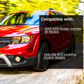 SAFAUTOPARTS Headlights Assembly Pair for 2009-2020 Dodge Journey Halogen Headlamps Head lights Replacement Driver and Passenger Side,Black Housing Amber Reflector