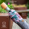 PERLETTI Green Women's Pocket Umbrella Ecologically Automatic Compact Small Umbrella