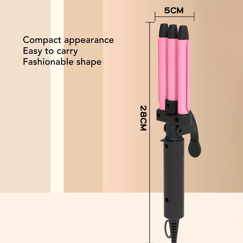 3 Barrel Curling Iron Wand Constant Temp 60S Fast Heating