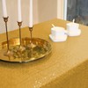 FYLEDAEE Gold Sequin Table Cloths for Parties, 50X50 inch Round