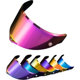 PSLER Helmet Visor for AGV Pista GP RR Pista GPR CORSA-R RACE 3 RACE 2,Tinted Visor Motorbike Helmet Face Shield Accessories(Deep Rose Red)