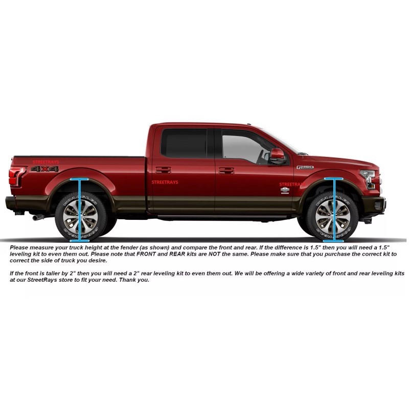 StreetRays [Originals] [SR] Billet Front 3" Leveling Lift Spacers kit