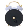 CREPHA IAC-5668-LBL Table Clock, Analog, Small, Diameter, 2.2 inches (5.5