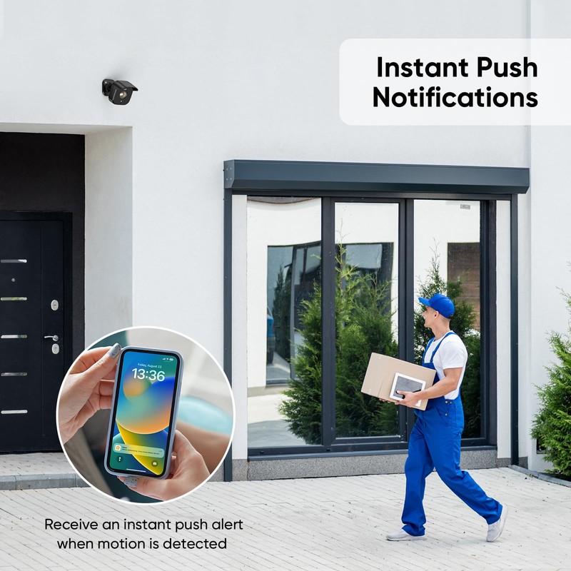 Onvis Outdoor Motion Sensor Thread, IP66 Waterproof Motion Detector with
