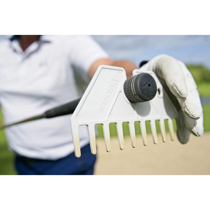STAYHOLD® Golf Bunker Rake, 2-Pack, Durable & Lightweight, Personal Pocket