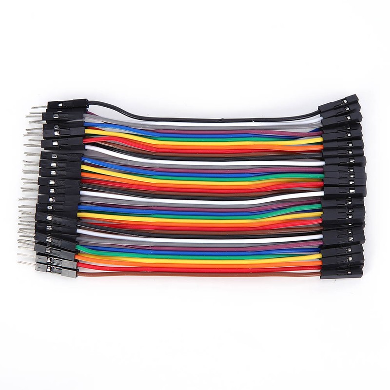 10Pcs Jump Wire Plastic Male to Female Connecting Cable for