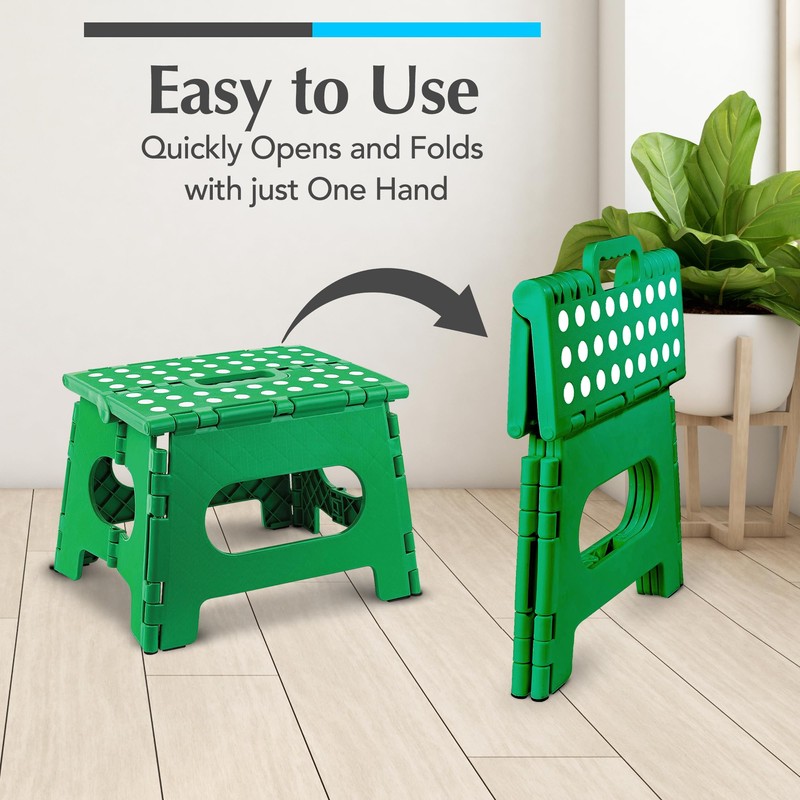 Handy Laundry Folding Lightweight Step Stool - Sturdy Enough to