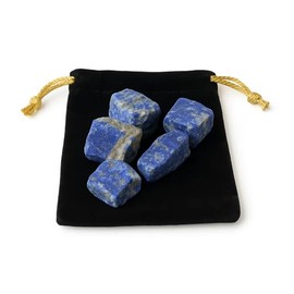 Natürlicher Lapislazuli-Stein, 20 bis 30 mm, 5 Stück, elektromagnetischer Schutz, Schmuckherstellung (Lapislazuli, 5)