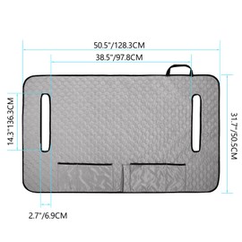 Golf Cart Seat Covers,Waterproof Golf Cart Seat Blanket with 4 Front Pockets & Nonskid Bottom,Universal Travel Sports Cart Seat Cushion Covers for for EZGO,Yamaha Club Car and 2 Person Seats Club Car