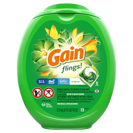 Gain flings! Laundry Detergent Soap Pods, High Efficiency (HE), Original Scent, 96 Count
