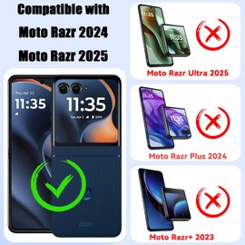 AFENGBOX 2 Pack for Motorola Razr 2025/2024 Front Screen Protector,3D Curved Tempered Glass Screen Cover,Anti Scratch Bubble Free Screen Protector for Moto Razr 2025/2024,Clear