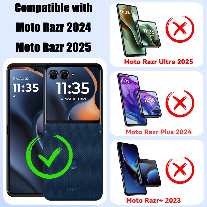 AFENGBOX 2 Pack for Motorola Razr 2025/2024 Front Screen Protector,3D