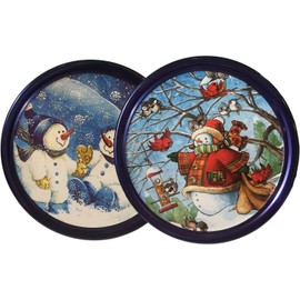 Christmas Tin with Butter Cookies, 2 Tins (12 oz. each)