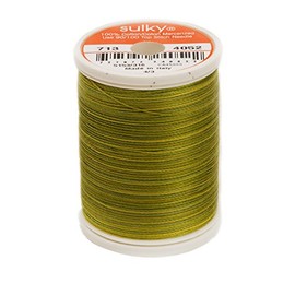 Sulky 330 yd 12 Weight Blendables Thread, Lime Batik