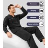 DAVID ARCHY Mens Pajamas Set Soft Cotton Notched Collar Pajamas