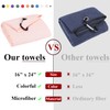 VIVIDLY 2 Pack Tri-fold Golf Towels, Premium Microfiber Fabric Waffle