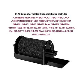IR-40 Calculator Printer Ribbon Ink Roller Cartridge Compatible for Sharp XE-A102 XE-A107 EA770R, for Sharp XEA-102 IR40 POS dot Matrix Impact Printer