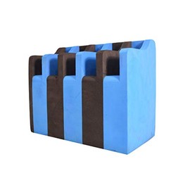 G. Outdoor Products Soft Foam 5 Medium Frame Pistol Cradle Holder Organizer for Pistol Safe Storage - Black/Blue