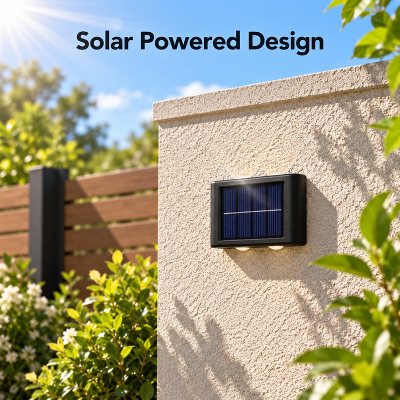 Solar Wall Light Outdoor LED Garden Lamp – Waterproof Solar