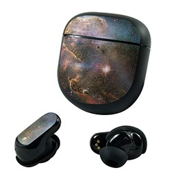 MightySkins Glossy Glitter Skin Compatible with Bose QuietComfort Earbuds II (2022) - Golden Nebula | Protective, Durable High-Gloss Glitter Finish | Easy to Apply and Change Styles | Made in The USA