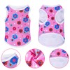 Pistha 4 Pcs Dog Shirts Lovely Printed Pet Clothes Sleeveless